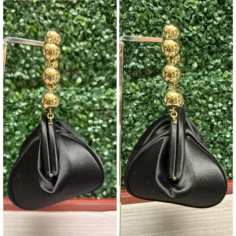 Tiffany & co. Bead Chain Bracelet Back Satin Mini Evening Bag - Picture 7 of 9